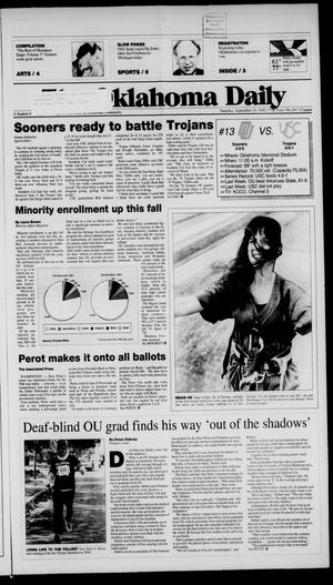 The Oklahoma Daily (Norman, Okla.), Vol. 77, No. 24, Ed. 1 Saturday, September 19, 1992
