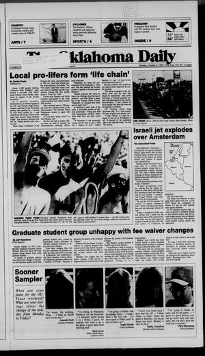 The Oklahoma Daily (Norman, Okla.), Vol. 77, No. 36, Ed. 1 Monday, October 5, 1992
