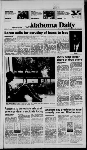 The Oklahoma Daily (Norman, Okla.), Vol. 77, No. 43, Ed. 1 Thursday, October 15, 1992