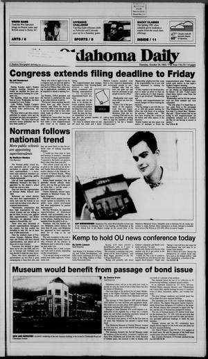 The Oklahoma Daily (Norman, Okla.), Vol. 77, No. 53, Ed. 1 Thursday, October 29, 1992