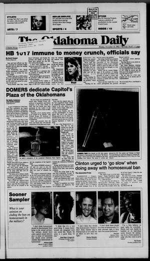 The Oklahoma Daily (Norman, Okla.), Vol. 77, No. 67, Ed. 1 Monday, November 16, 1992