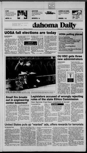 The Oklahoma Daily (Norman, Okla.), Vol. 77, No. 69, Ed. 1 Wednesday, November 18, 1992