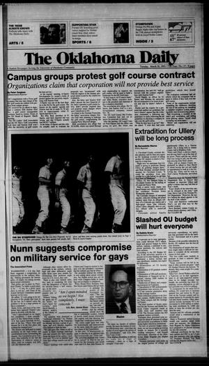 The Oklahoma Daily (Norman, Okla.), Vol. 77, No. 137, Ed. 1 Tuesday, March 30, 1993