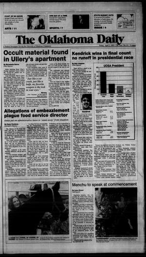 The Oklahoma Daily (Norman, Okla.), Vol. 77, No. 141, Ed. 1 Friday, April 2, 1993