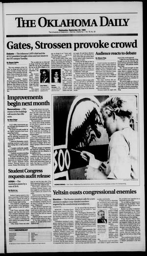The Oklahoma Daily (Norman, Okla.), Vol. 78, No. 26, Ed. 1 Wednesday, September 22, 1993