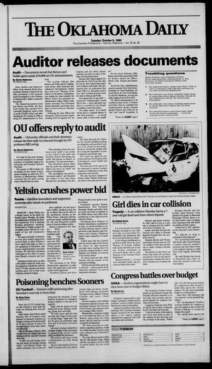 The Oklahoma Daily (Norman, Okla.), Vol. 78, No. 36, Ed. 1 Tuesday, October 5, 1993
