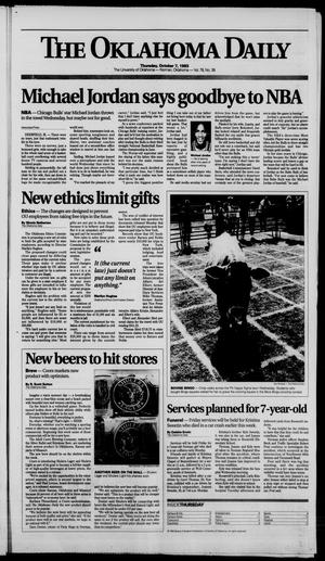 The Oklahoma Daily (Norman, Okla.), Vol. 78, No. 38, Ed. 1 Thursday, October 7, 1993
