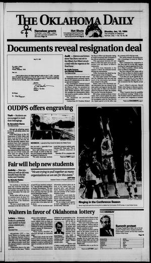 Primary view of object titled 'The Oklahoma Daily (Norman, Okla.), Vol. 78, No. 88, Ed. 1 Monday, January 10, 1994'.