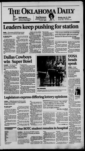 The Oklahoma Daily (Norman, Okla.), Vol. 78, No. 103, Ed. 1 Monday, January 31, 1994