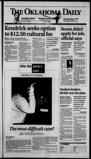 The Oklahoma Daily (Norman, Okla.), Vol. 78, No. 126, Ed. 1 Thursday, March 3, 1994