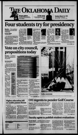 The Oklahoma Daily (Norman, Okla.), Vol. 78, No. 129, Ed. 1 Tuesday, March 15, 1994