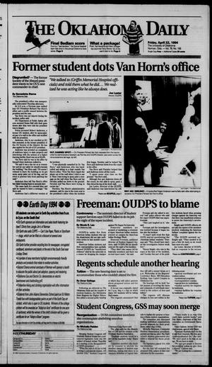 The Oklahoma Daily (Norman, Okla.), Vol. 78, No. 158, Ed. 1 Friday, April 22, 1994