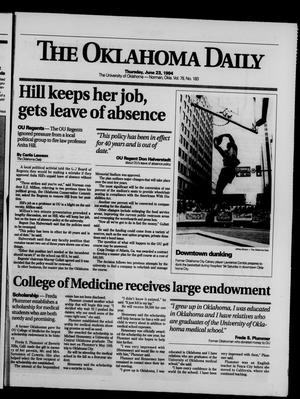 The Oklahoma Daily (Norman, Okla.), Vol. 78, No. 183, Ed. 1 Thursday, June 23, 1994