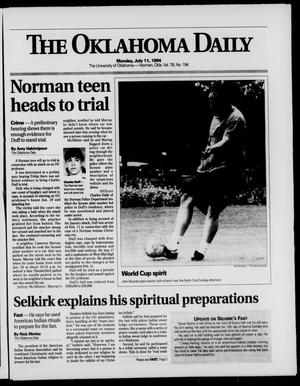 The Oklahoma Daily (Norman, Okla.), Vol. 78, No. 194, Ed. 1 Monday, July 11, 1994