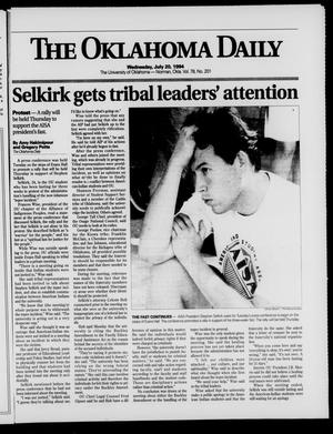 The Oklahoma Daily (Norman, Okla.), Vol. 78, No. 201, Ed. 1 Wednesday, July 20, 1994