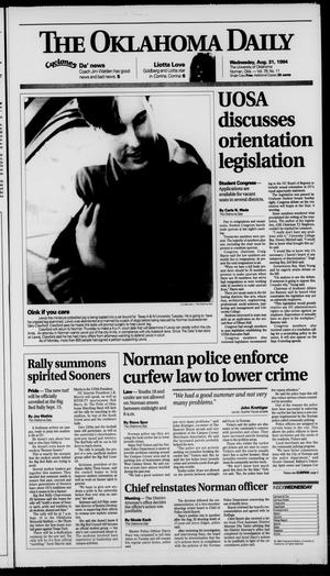 The Oklahoma Daily (Norman, Okla.), Vol. 79, No. 11, Ed. 1 Wednesday, August 31, 1994