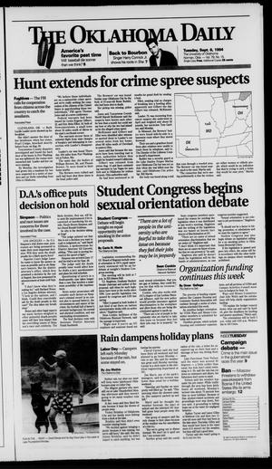 The Oklahoma Daily (Norman, Okla.), Vol. 79, No. 15, Ed. 1 Tuesday, September 6, 1994