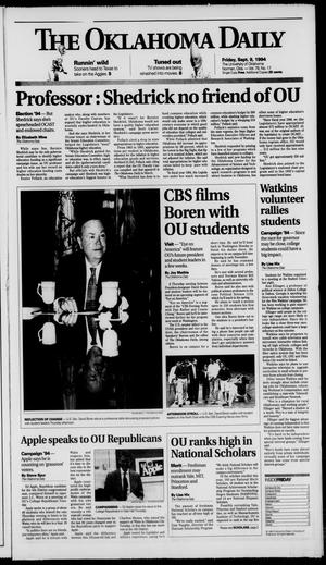 Primary view of object titled 'The Oklahoma Daily (Norman, Okla.), Vol. 79, No. 17, Ed. 1 Friday, September 9, 1994'.