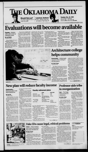 The Oklahoma Daily (Norman, Okla.), Vol. 79, No. 45, Ed. 1 Tuesday, October 18, 1994