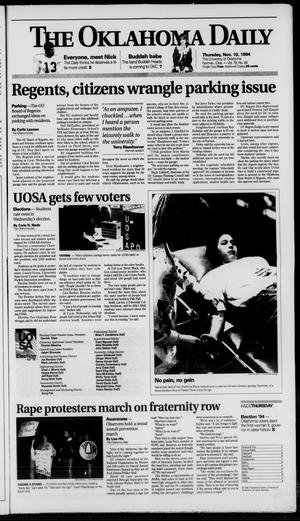 The Oklahoma Daily (Norman, Okla.), Vol. 79, No. 64, Ed. 1 Thursday, November 10, 1994