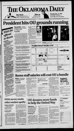 The Oklahoma Daily (Norman, Okla.), Vol. 79, No. 70, Ed. 1 Thursday, November 17, 1994