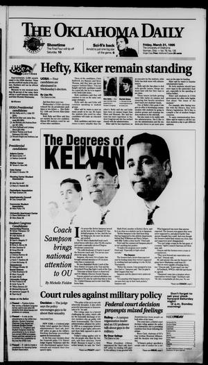 The Oklahoma Daily (Norman, Okla.), Vol. 79, No. 135, Ed. 1 Friday, March 31, 1995