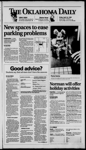 Primary view of object titled 'The Oklahoma Daily (Norman, Okla.), Vol. 79, No. 146, Ed. 1 Friday, April 14, 1995'.