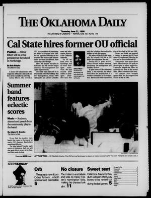 The Oklahoma Daily (Norman, Okla.), Vol. 79, No. 179, Ed. 1 Thursday, June 22, 1995
