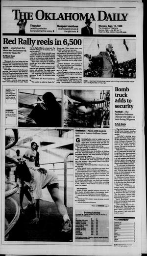 The Oklahoma Daily (Norman, Okla.), Vol. 80, No. 18, Ed. 1 Monday, September 11, 1995