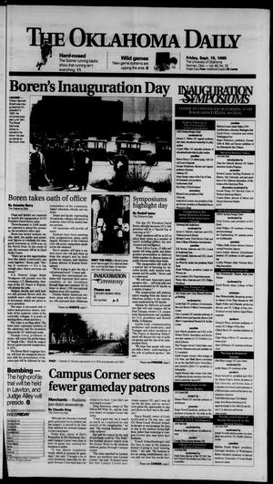 The Oklahoma Daily (Norman, Okla.), Vol. 80, No. 23, Ed. 1 Friday, September 15, 1995