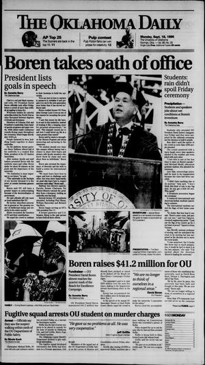The Oklahoma Daily (Norman, Okla.), Vol. 80, No. 25, Ed. 1 Monday, September 18, 1995