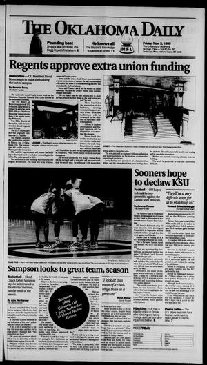 The Oklahoma Daily (Norman, Okla.), Vol. 80, No. 60, Ed. 1 Friday, November 3, 1995