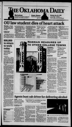 The Oklahoma Daily (Norman, Okla.), Vol. 80, No. 72, Ed. 1 Monday, November 20, 1995