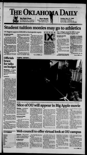 The Oklahoma Daily (Norman, Okla.), Vol. 80, No. 73, Ed. 1 Tuesday, November 21, 1995