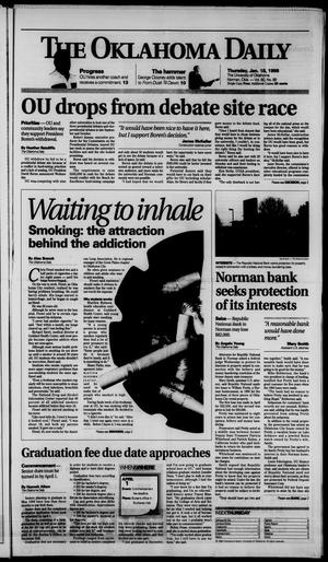 The Oklahoma Daily (Norman, Okla.), Vol. 80, No. 89, Ed. 1 Thursday, January 18, 1996