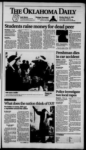 The Oklahoma Daily (Norman, Okla.), Vol. 80, No. 126, Ed. 1 Monday, March 18, 1996