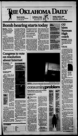 The Oklahoma Daily (Norman, Okla.), Vol. 80, No. 142, Ed. 1 Tuesday, April 9, 1996