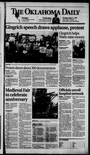 The Oklahoma Daily (Norman, Okla.), Vol. 80, No. 144, Ed. 1 Thursday, April 11, 1996