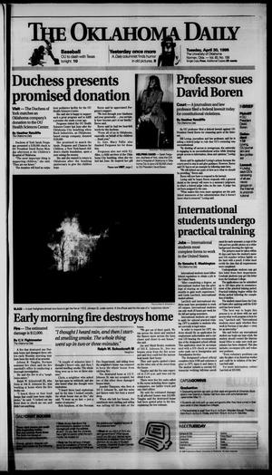 The Oklahoma Daily (Norman, Okla.), Vol. 80, No. 158, Ed. 1 Tuesday, April 30, 1996