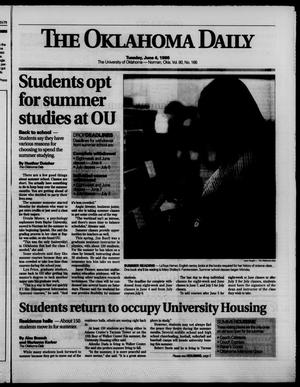 The Oklahoma Daily (Norman, Okla.), Vol. 80, No. 166, Ed. 1 Tuesday, June 4, 1996
