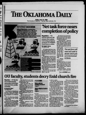 The Oklahoma Daily (Norman, Okla.), Vol. 80, No. 174, Ed. 1 Friday, June 14, 1996