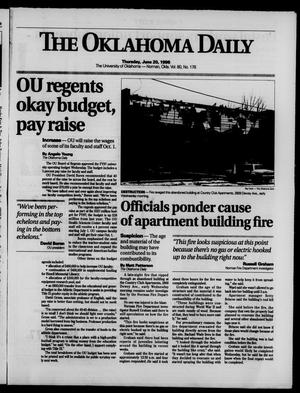 The Oklahoma Daily (Norman, Okla.), Vol. 80, No. 178, Ed. 1 Thursday, June 20, 1996