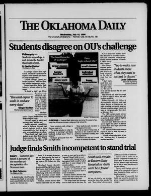 The Oklahoma Daily (Norman, Okla.), Vol. 80, No. 190, Ed. 1 Wednesday, July 10, 1996