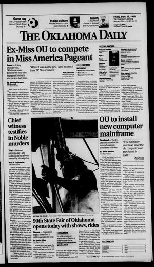The Oklahoma Daily (Norman, Okla.), Vol. 81, No. 17, Ed. 1 Friday, September 13, 1996