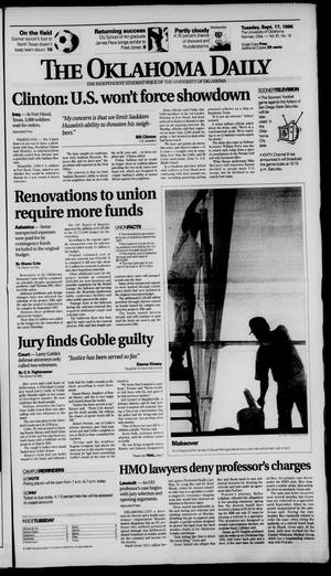The Oklahoma Daily (Norman, Okla.), Vol. 81, No. 19, Ed. 1 Tuesday, September 17, 1996