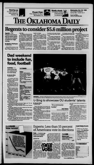 The Oklahoma Daily (Norman, Okla.), Vol. 81, No. 51, Ed. 1 Wednesday, October 30, 1996