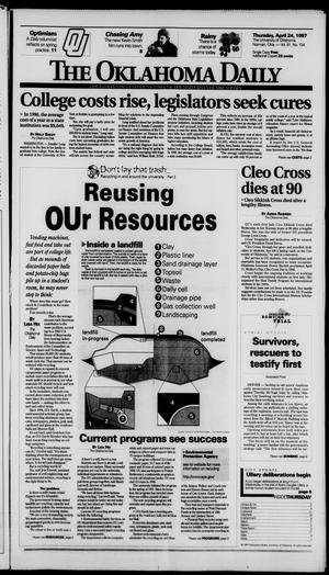 The Oklahoma Daily (Norman, Okla.), Vol. 81, No. 154, Ed. 1 Thursday, April 24, 1997