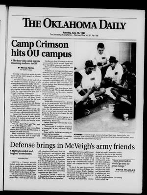 The Oklahoma Daily (Norman, Okla.), Vol. 81, No. 168, Ed. 1 Tuesday, June 10, 1997