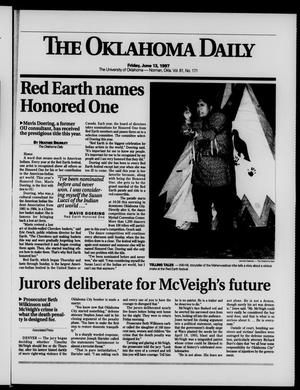 The Oklahoma Daily (Norman, Okla.), Vol. 81, No. 171, Ed. 1 Friday, June 13, 1997
