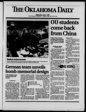 The Oklahoma Daily (Norman, Okla.), Vol. 81, No. 184, Ed. 1 Wednesday, July 2, 1997